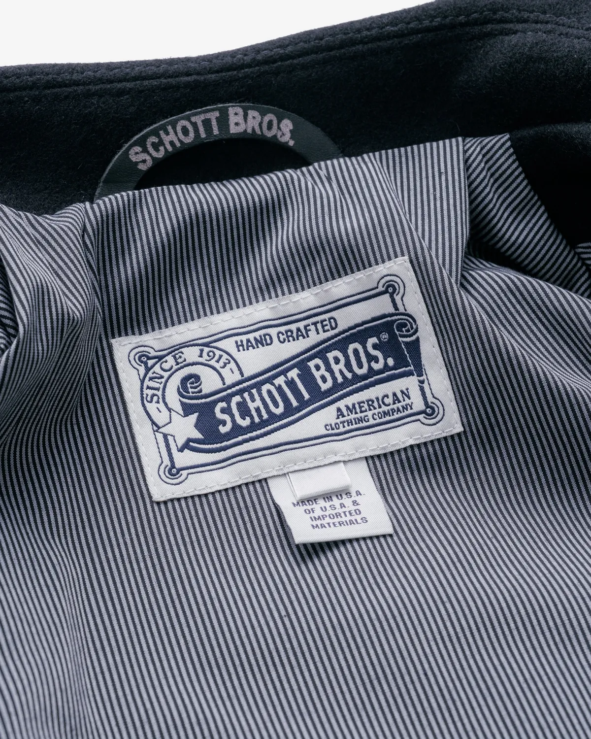 Schott NYC 751 peacoat navy ull smal