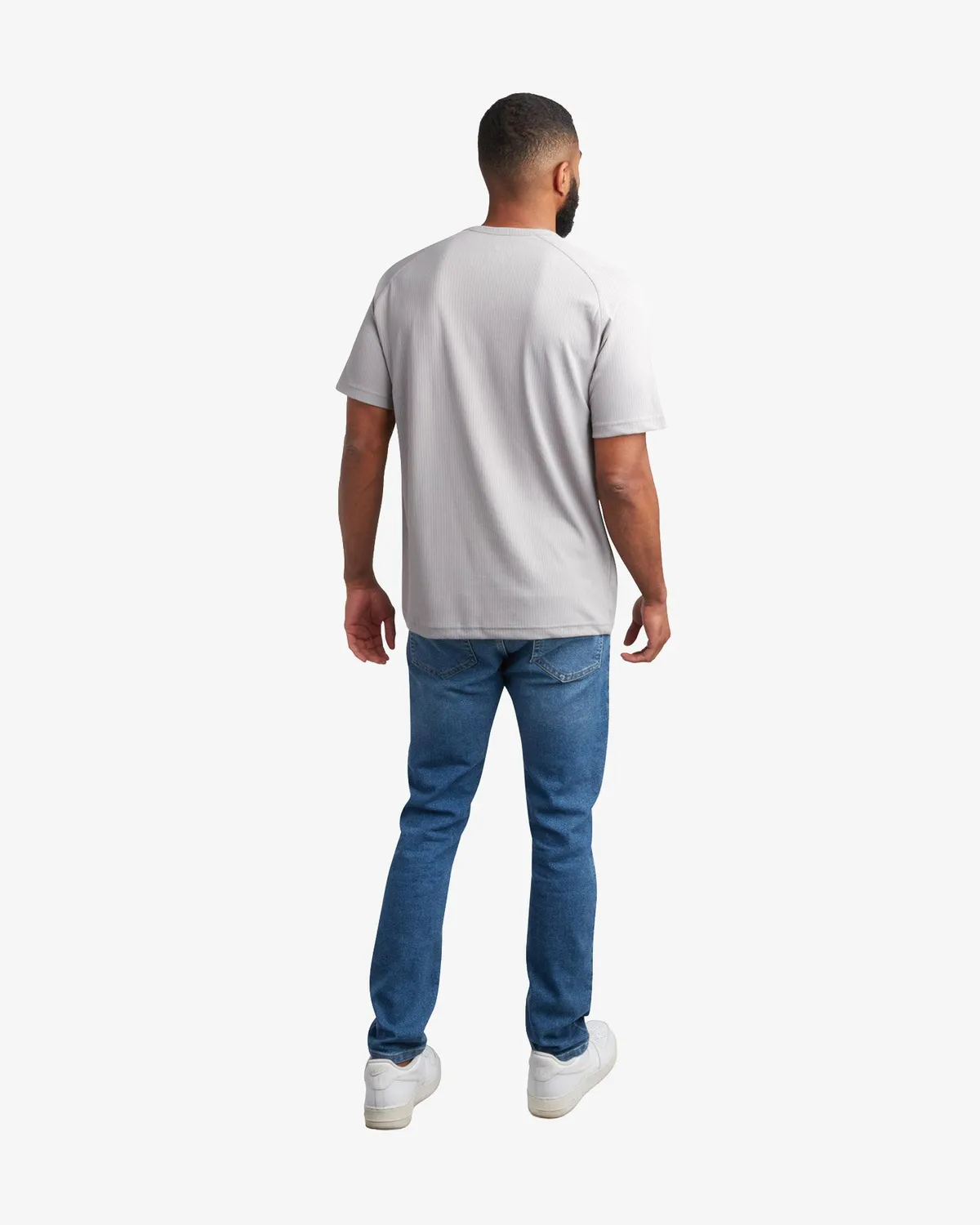 Spyder Short Sleeve henley herre grå UPF30+