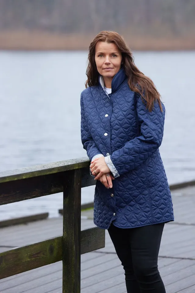 Danwear Windfield Gyda vendejakke Navy quiltet