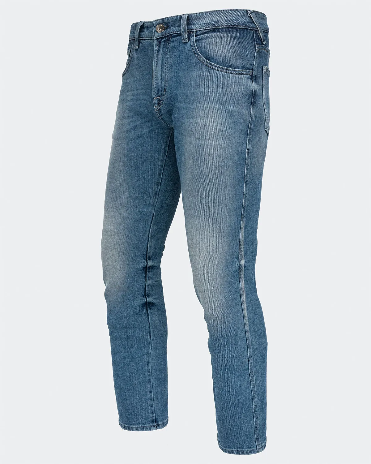 Rokker Rokkertech Tapered Slim MC-jeans lyseblå