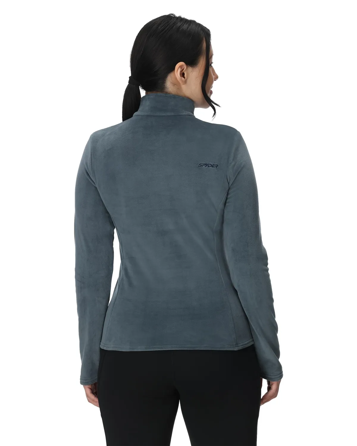 Spyder Shimmer Bug half zip fleece dame blå velur