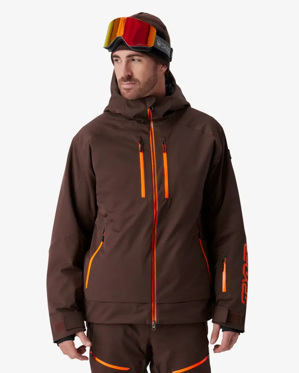 Spyder Davos skijakke herre Mocha 30K vanntett