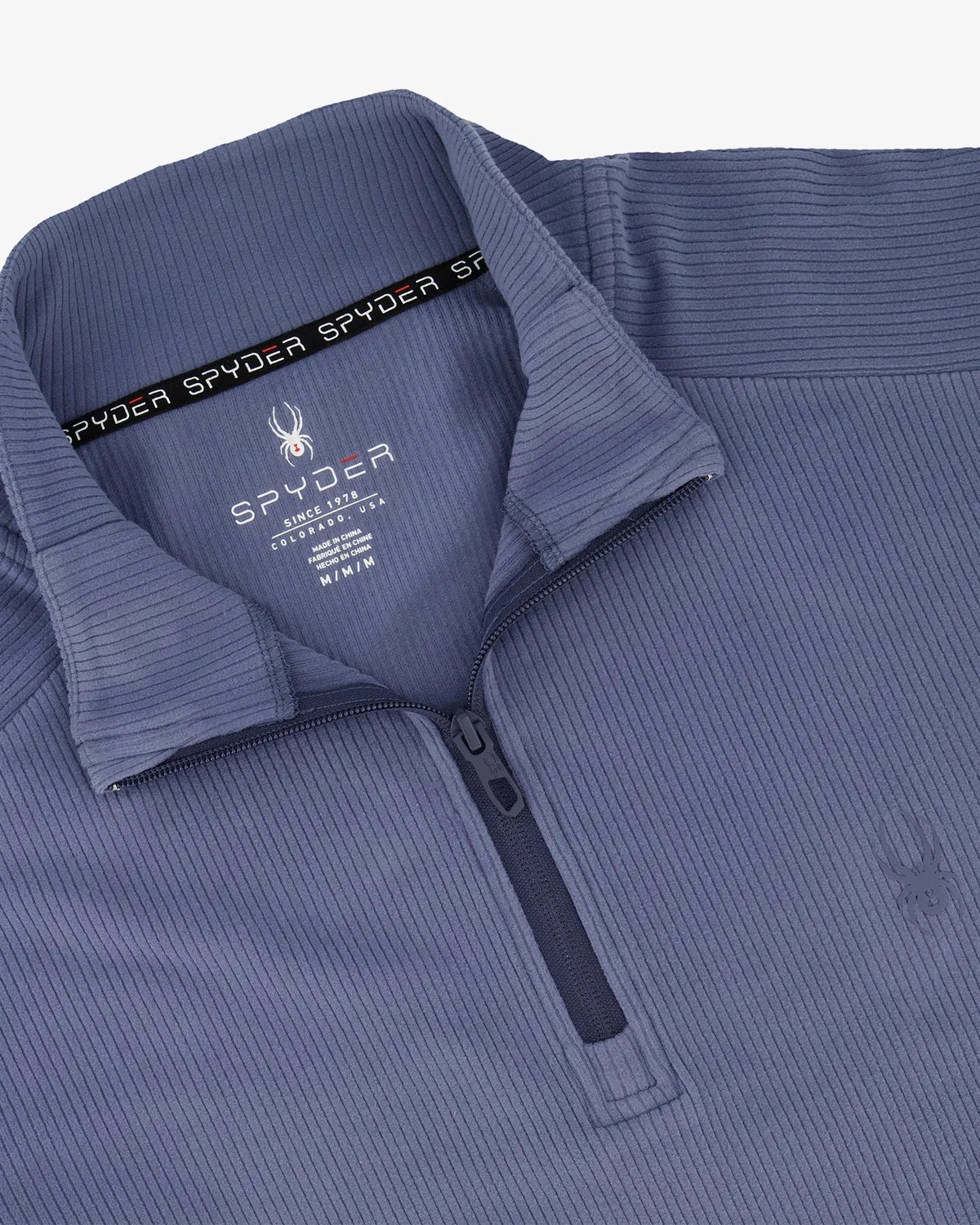 Spyder Corduroy Quarter Zip genser herre midnight blue