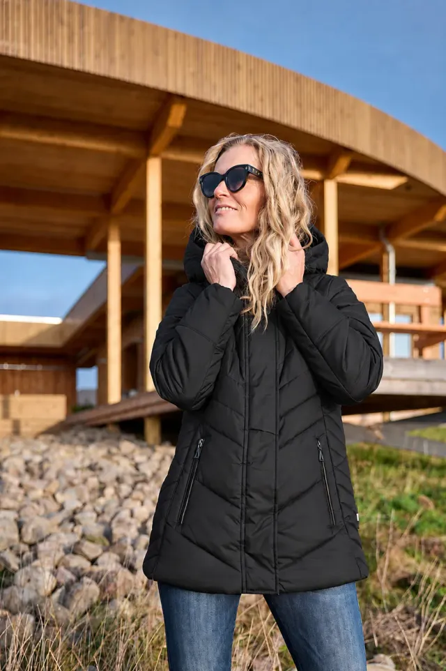 Windfield Karola vinterjakke dame svart polyester
