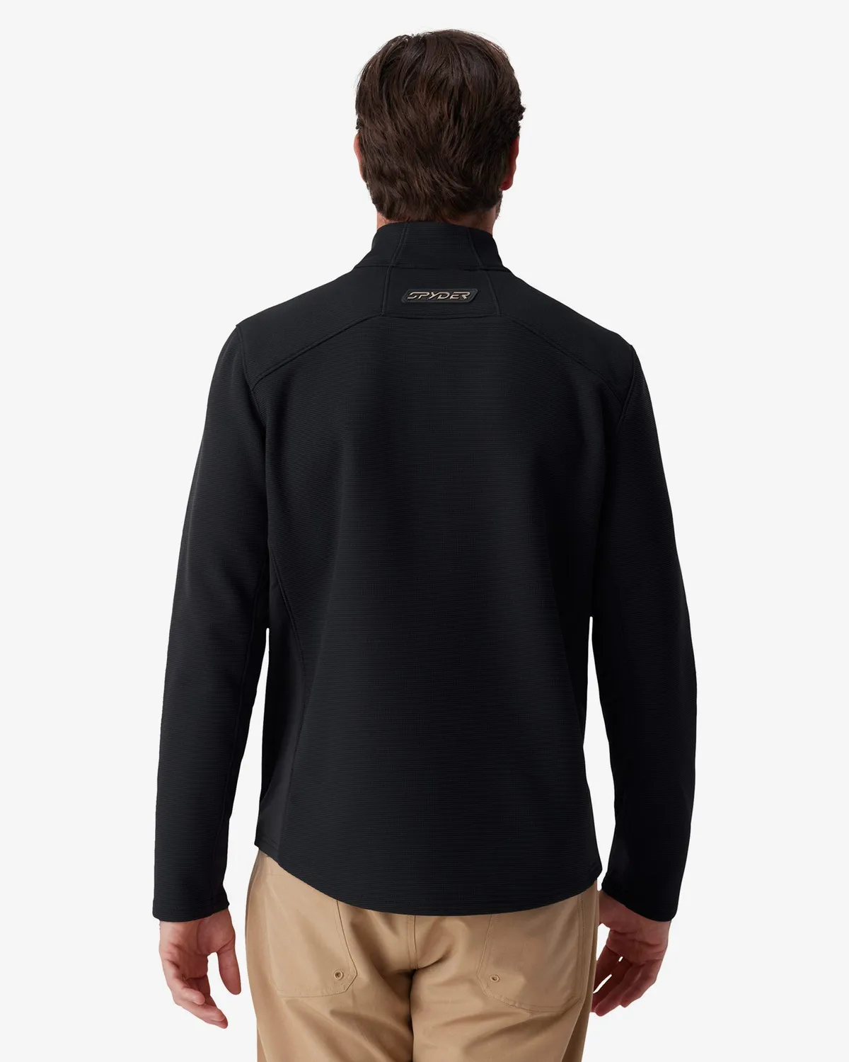 Spyder Bandit fleecegenser half-zip Fusion Orange stretch