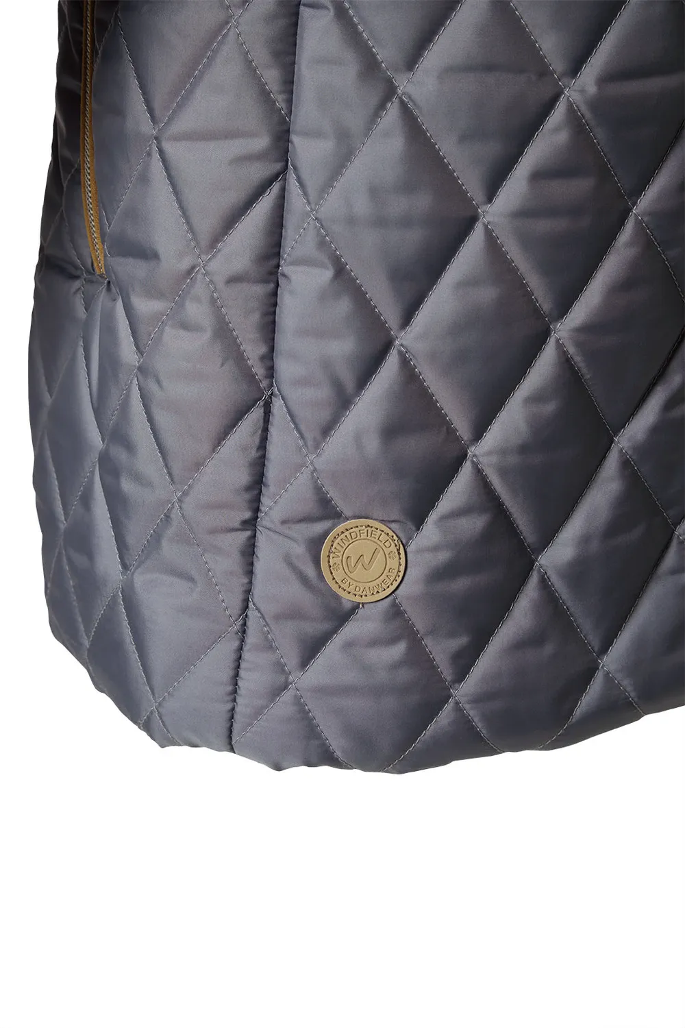 Danwear Carly vinterjakke grey lang resirkulert