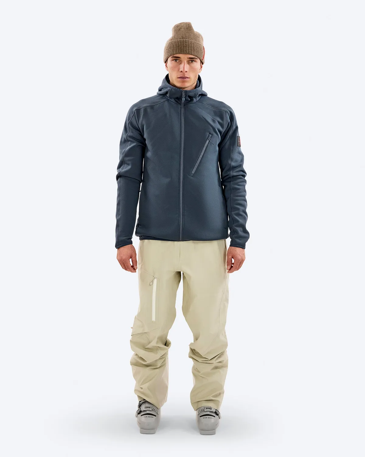 The Mountain Studio M-7 fleecejakke herre Ombre Blue varm