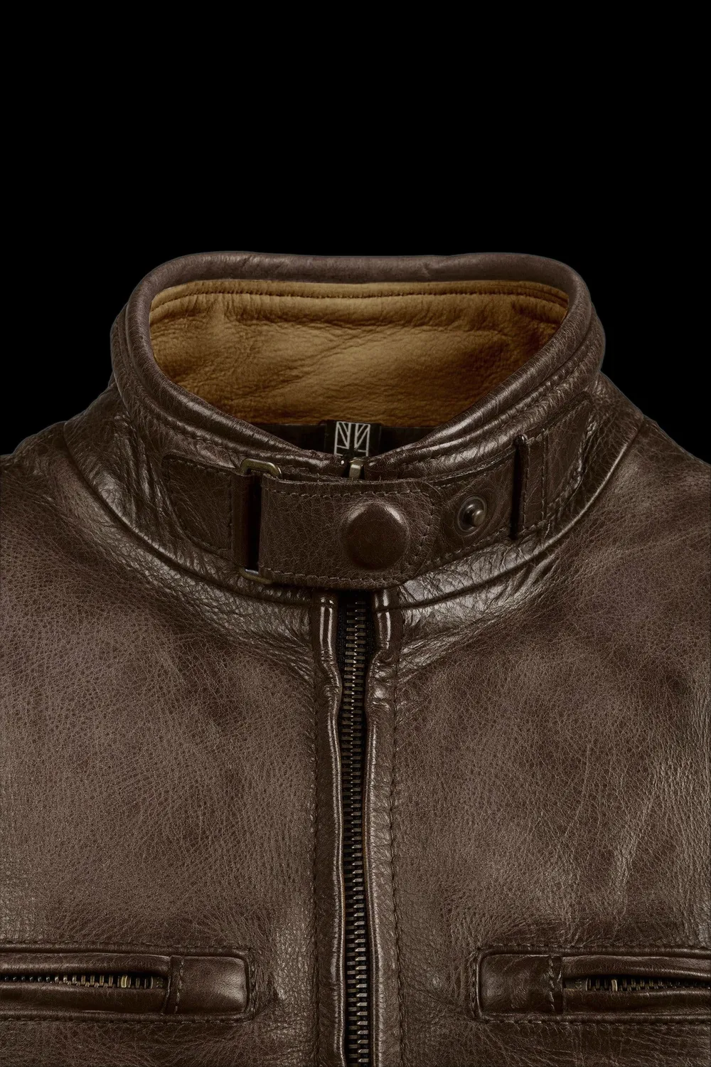 Matchless Osborne Quilted blouson antique brown skinn