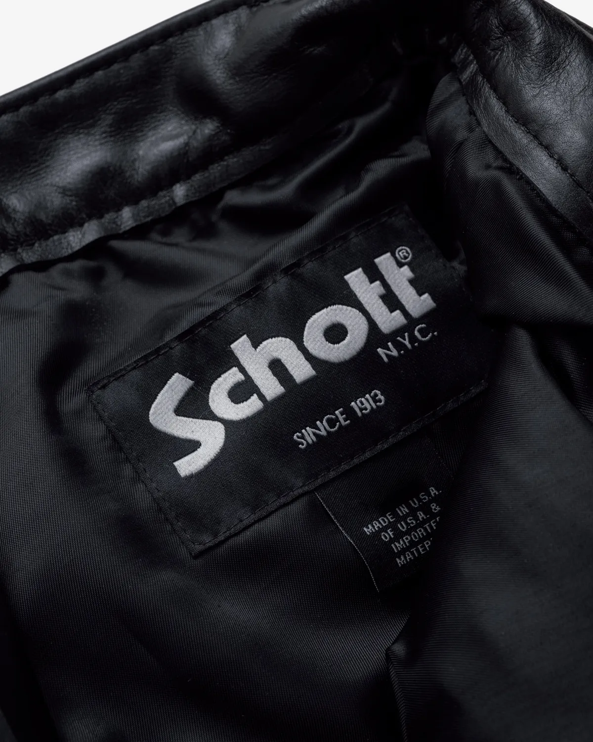 Schott NYC 601P motorsykkelbukse black skinn slitesterk