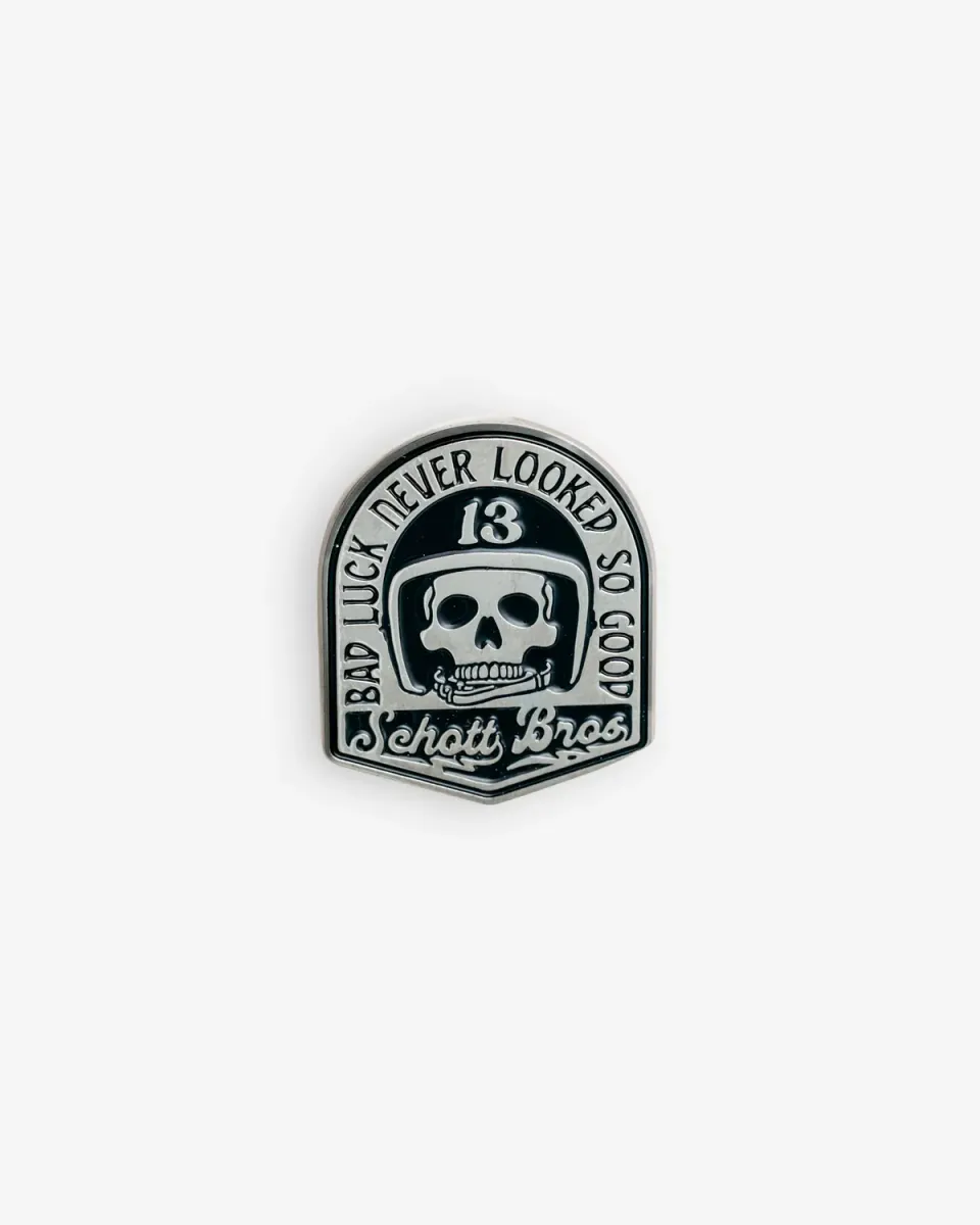 Schott NYC XBLUCK pin sølv samleutgave