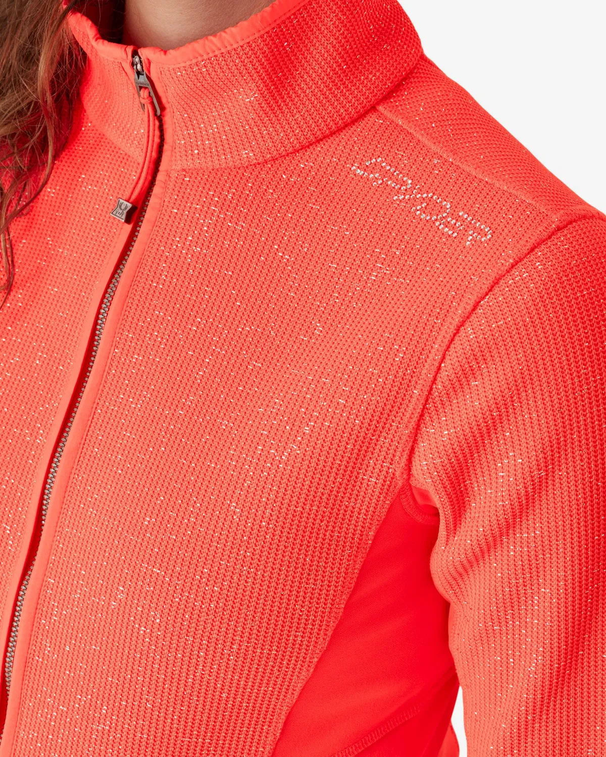Spyder Luxe Sweater fleecejakke Electric Coral stretch
