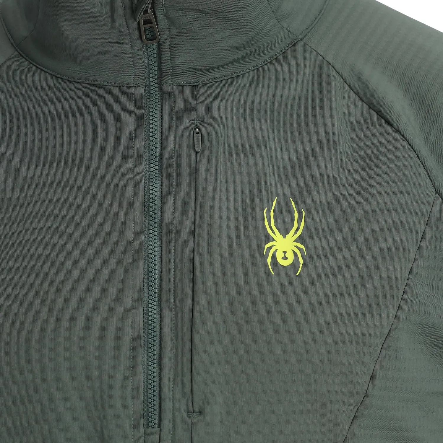Spyder GridWeb half-zip fleece mørkegrønn varm