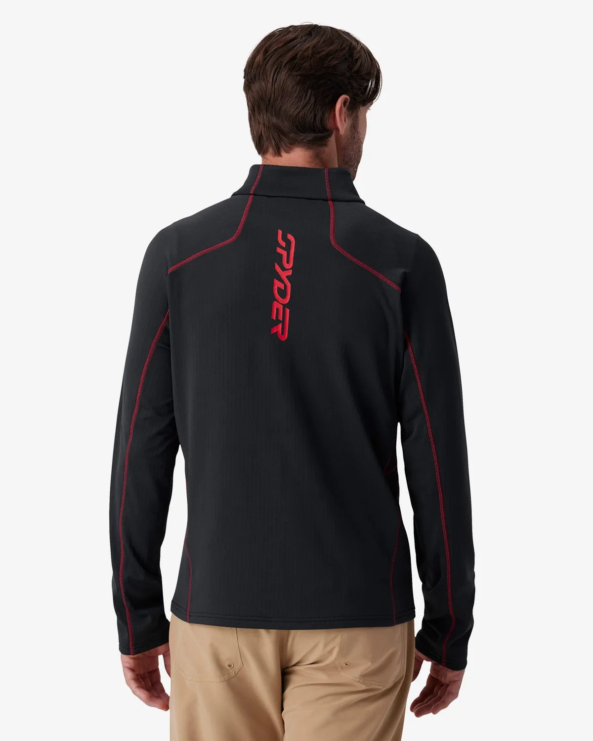 Spyder Gridweb Fleece fleecejakke Spyder Red stretch