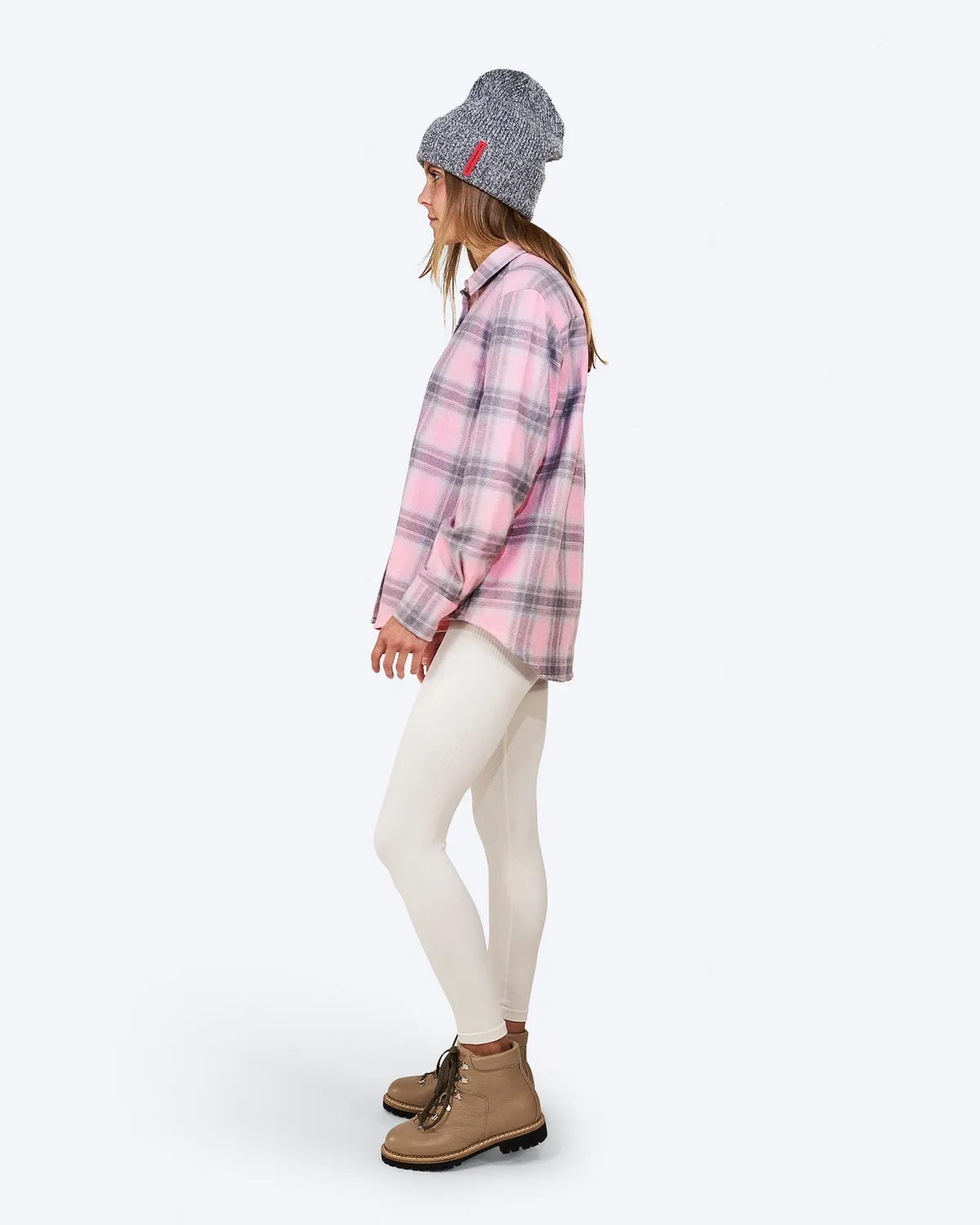 The Mountain Studio G-4 W Cotton Flannel overskjorte lilla bomull