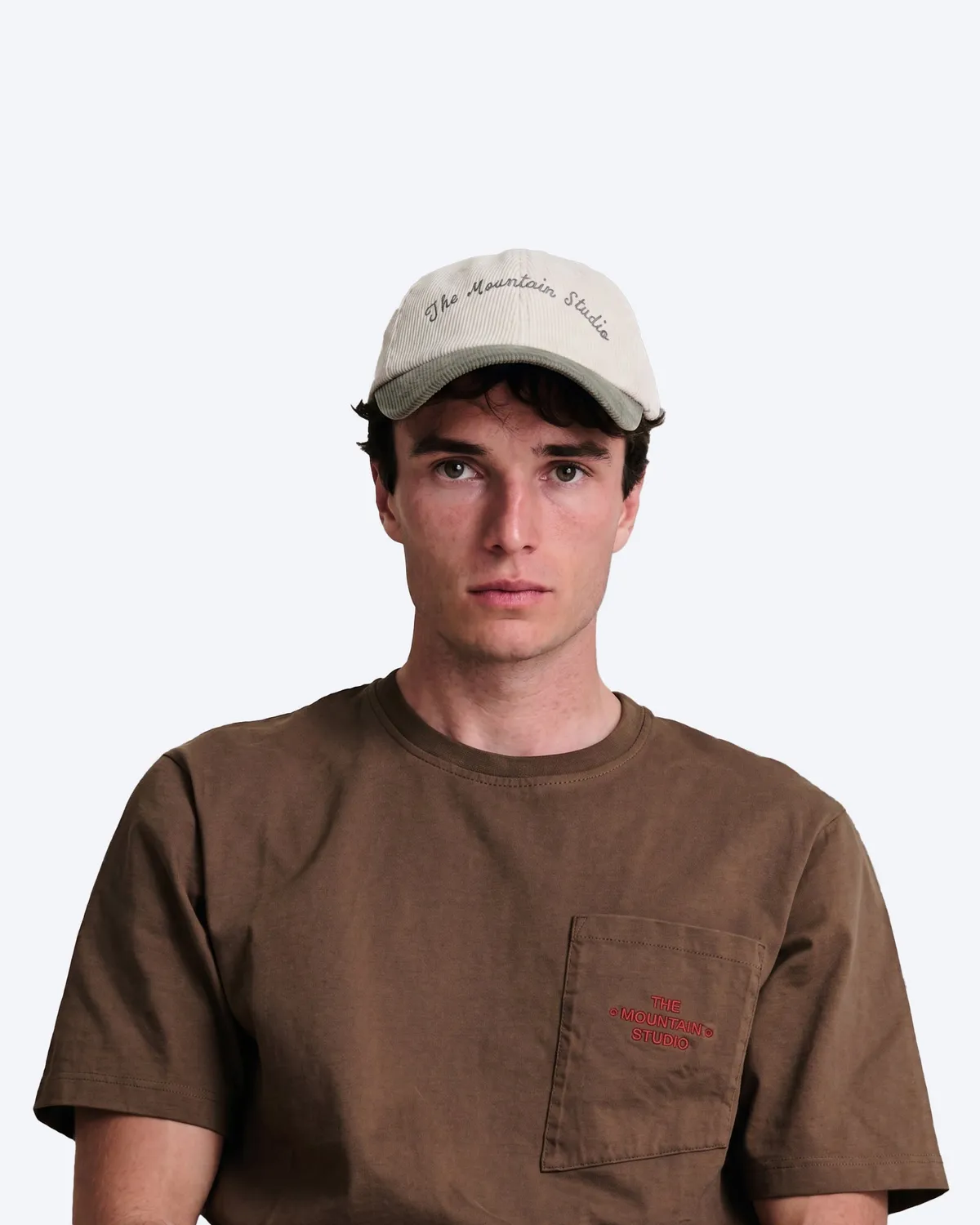 The Mountain Studio C-25 Cord Classic Script caps beige kordfløyel