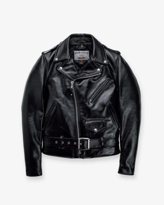 Schott NYC 618HH skinnjakke svart hesteskinn