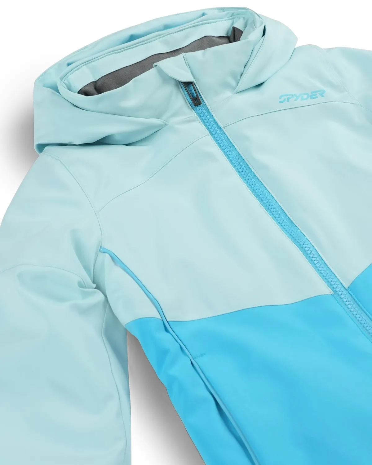 Spyder Conquer skijakke Crystal Blue jente vanntett 10K