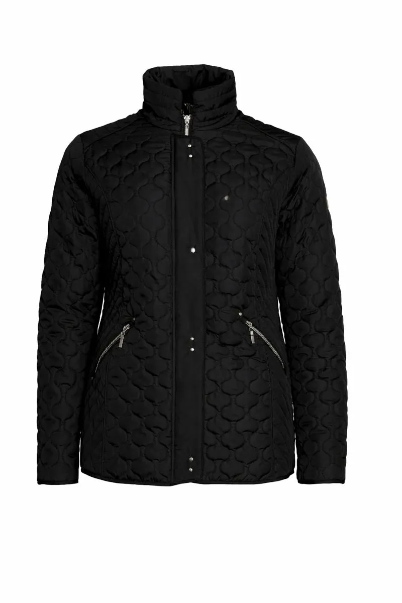 Windfield Ingelise overgangsjakke black quiltet