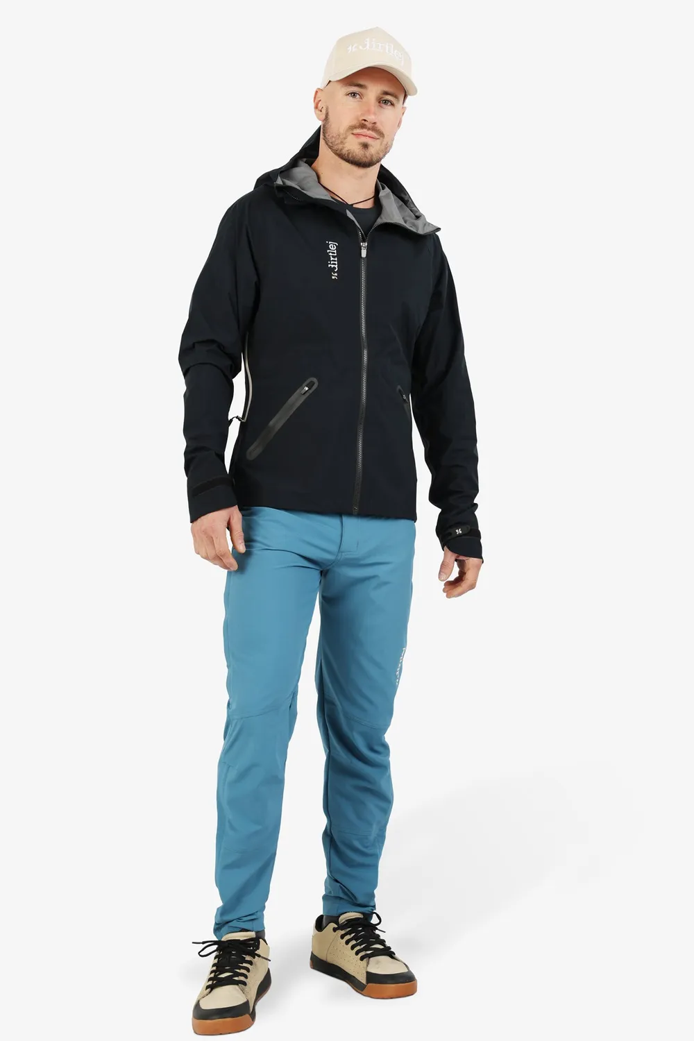 dirtlej weathershield waterproof regnjakke sort vanntett
