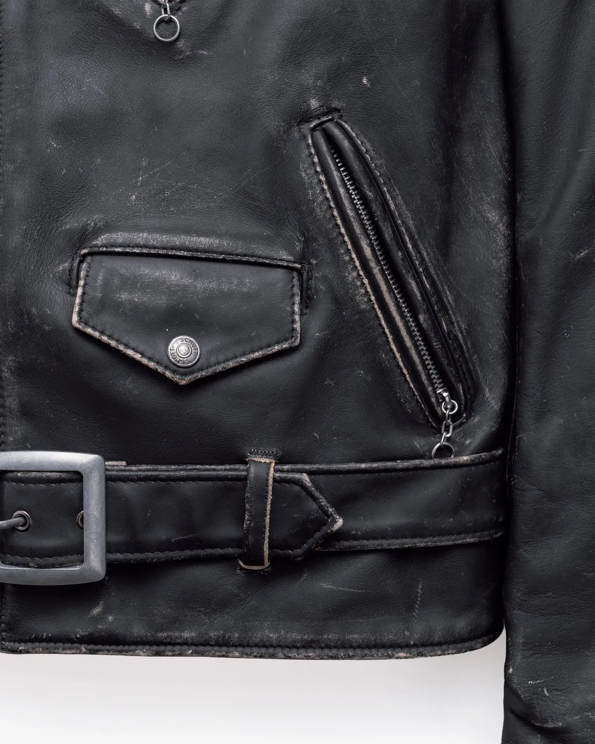 Schott NYC PER70 skinnjakke svart vintage