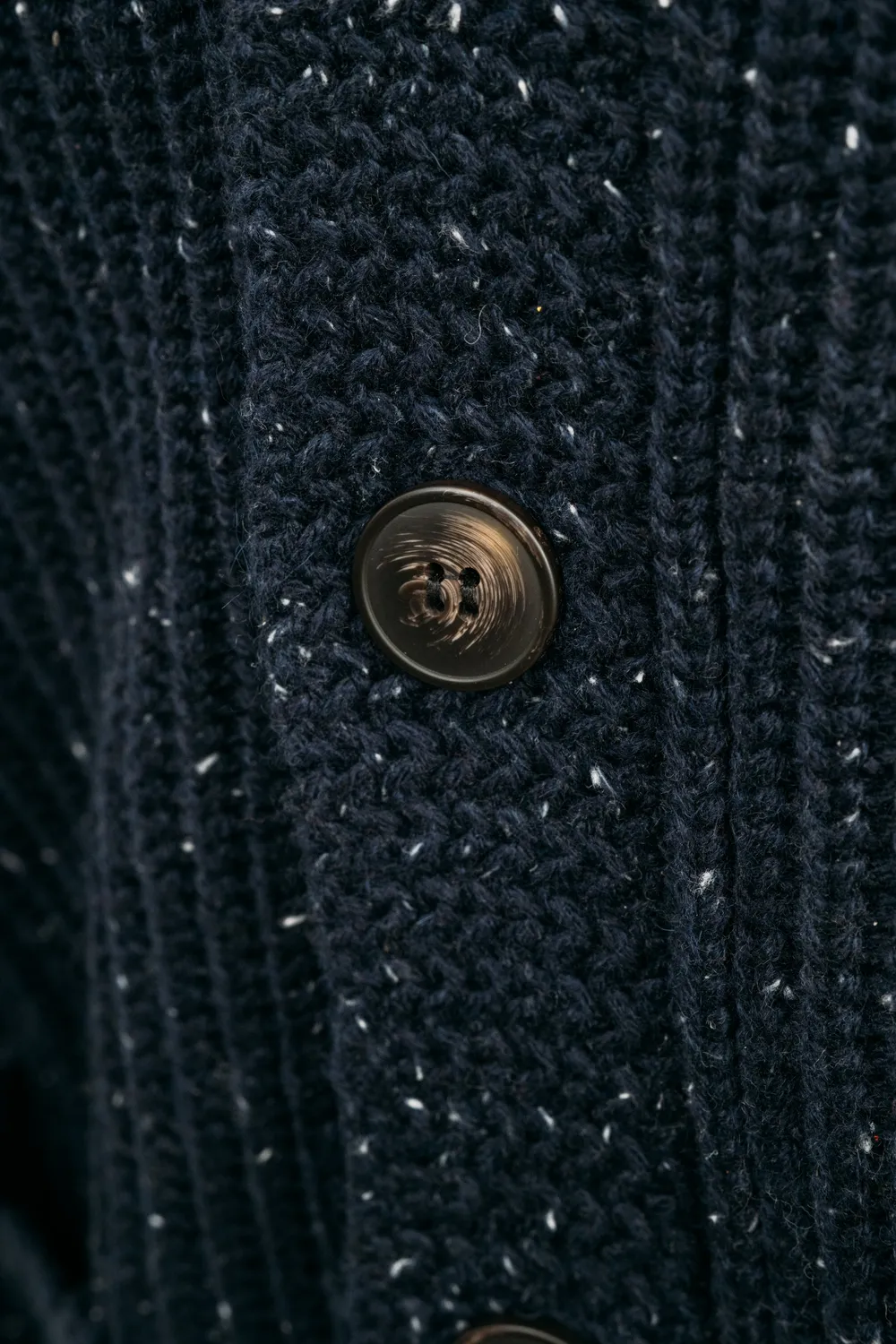 Schott NYC SW2560 cardigan ullmiks marine sjalskrage