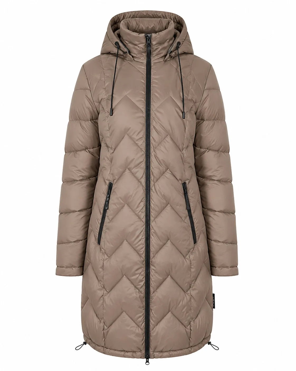 Windfield Kit vinterjakke taupe varm dame