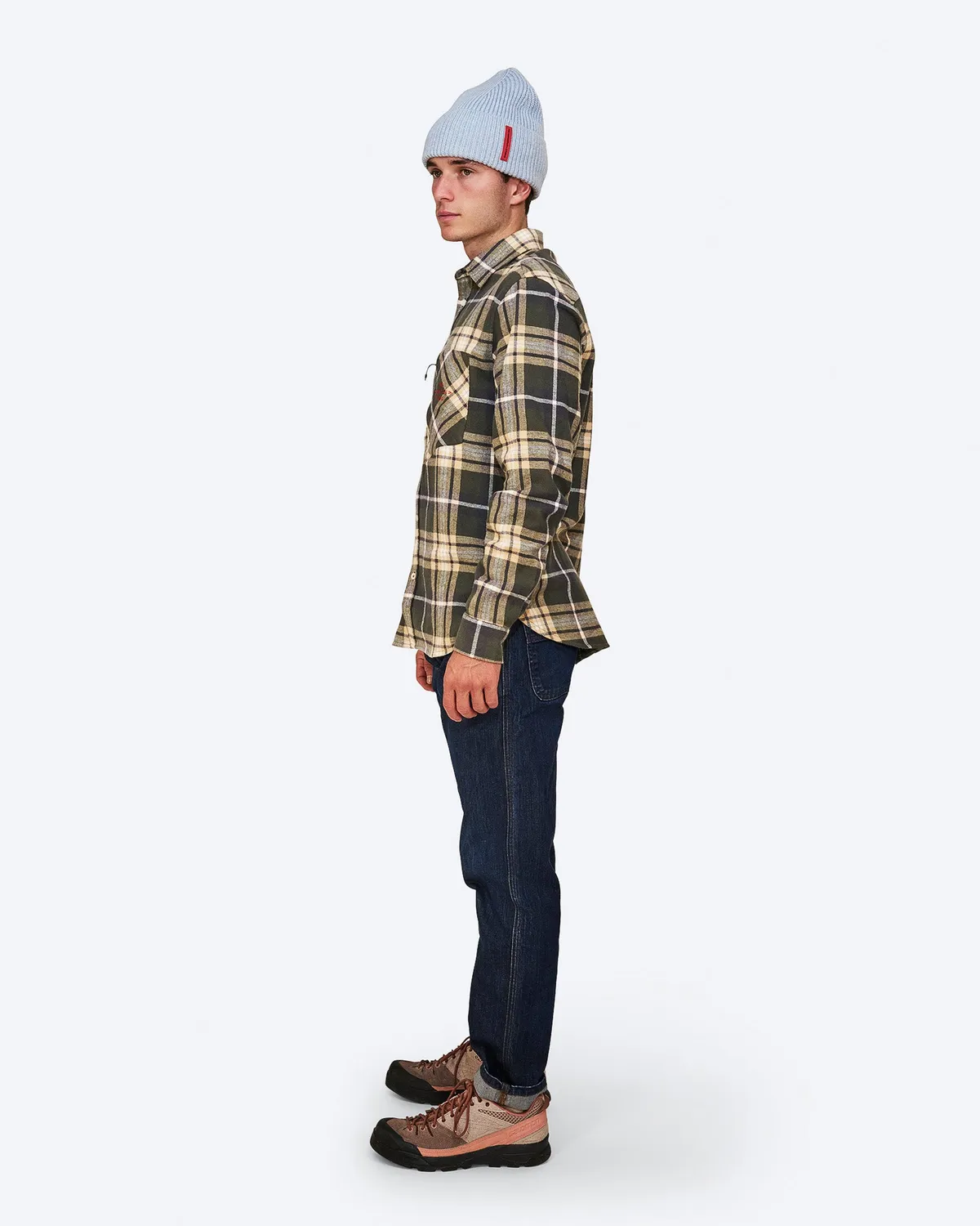 The Mountain Studio G-2 overskjorte Peat flanell