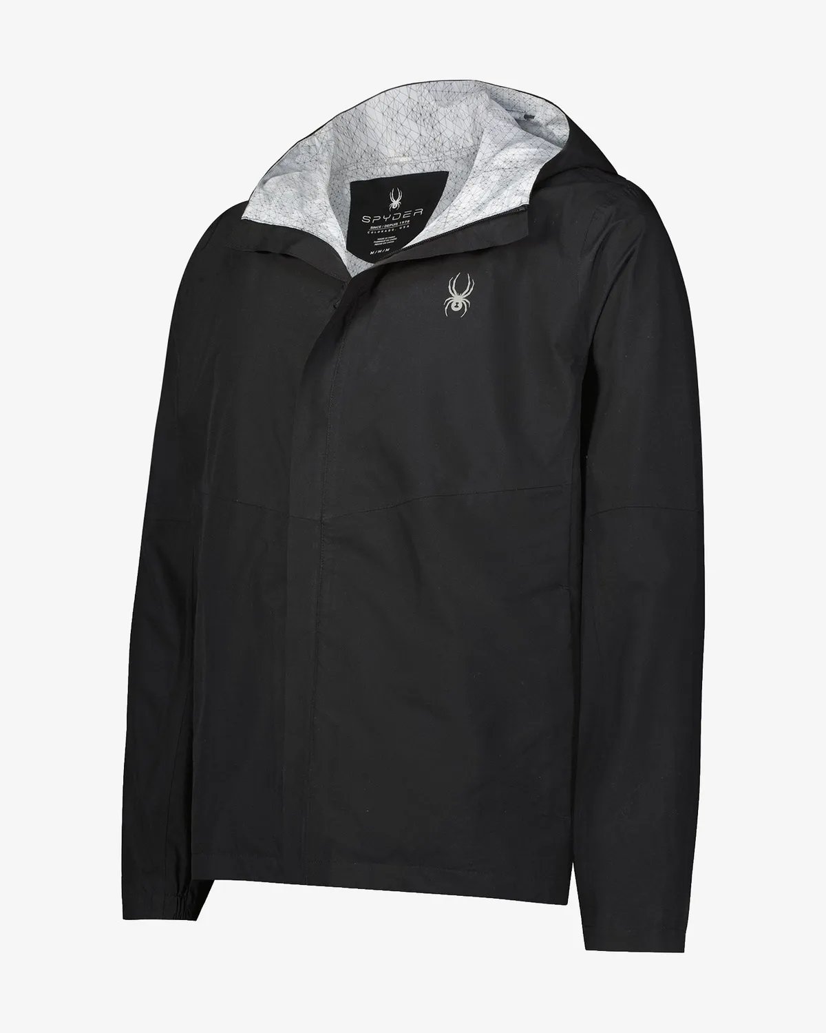 Spyder Cloudy Day regnjakke svart herre vanntett