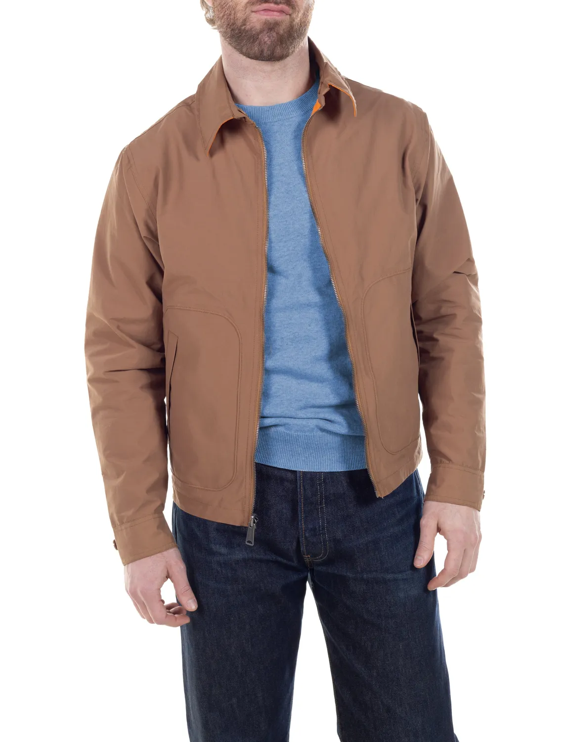 Schott NYC 8212 vindjakke khaki vendbar