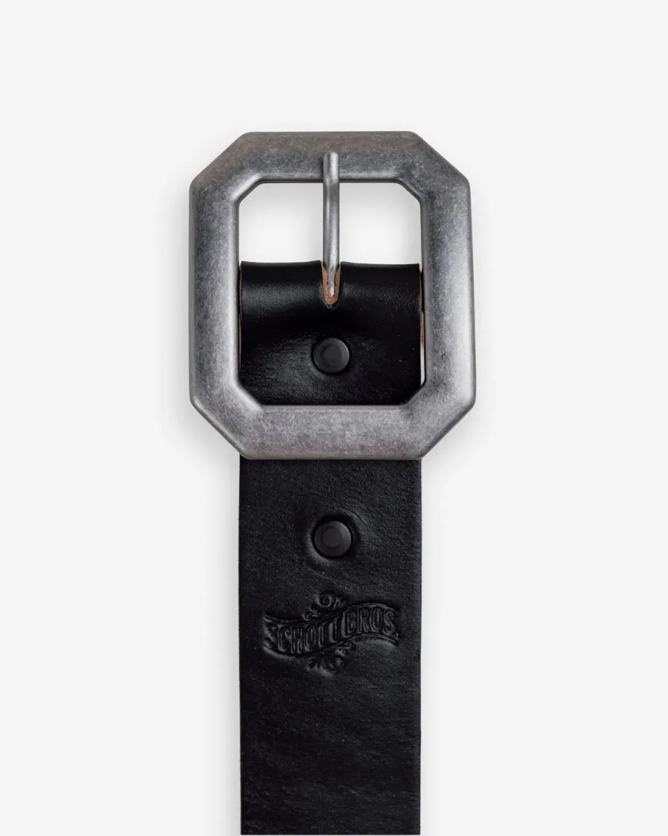 Schott NYC BLT1 lærbelte svart Horween okseskinn