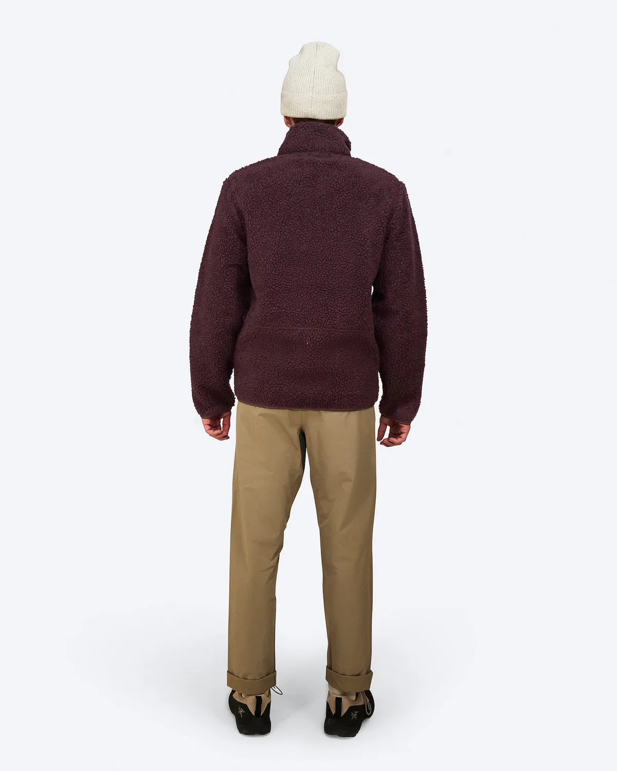 The Mountain Studio M-11 Soft Wool Pile Jacket pilejakke Fudge varm