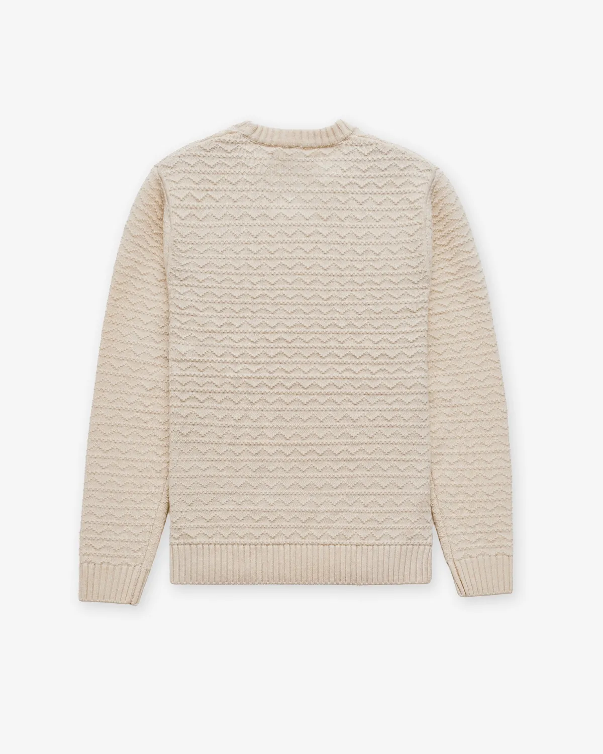 Schott NYC SW2453 genser Off White ullblanding sikksakk