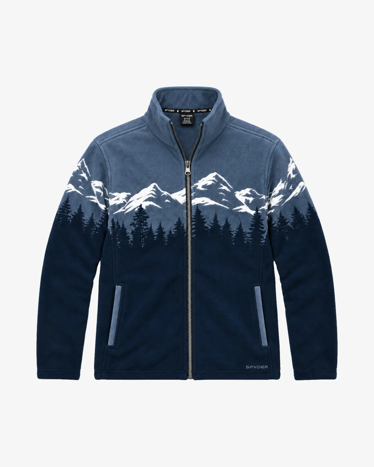 Spyder Print Sherpa fleecejakke herre svart
