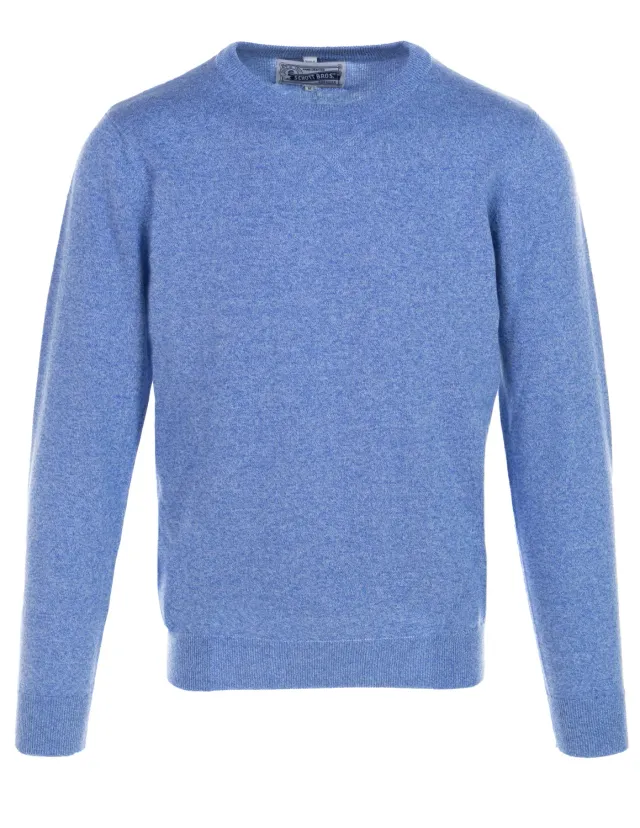 Schott NYC SW2202 crewneck genser heather blue bomull