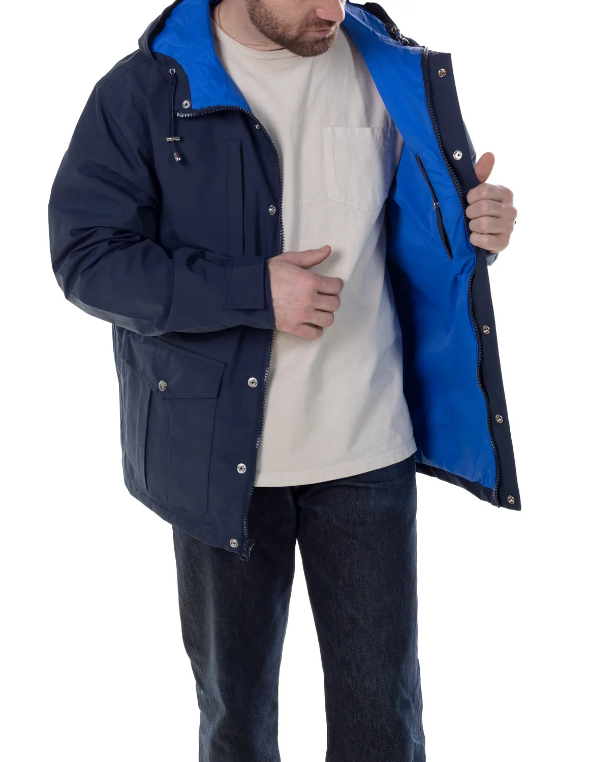Schott NYC 8214 vindjakke vanntett navy