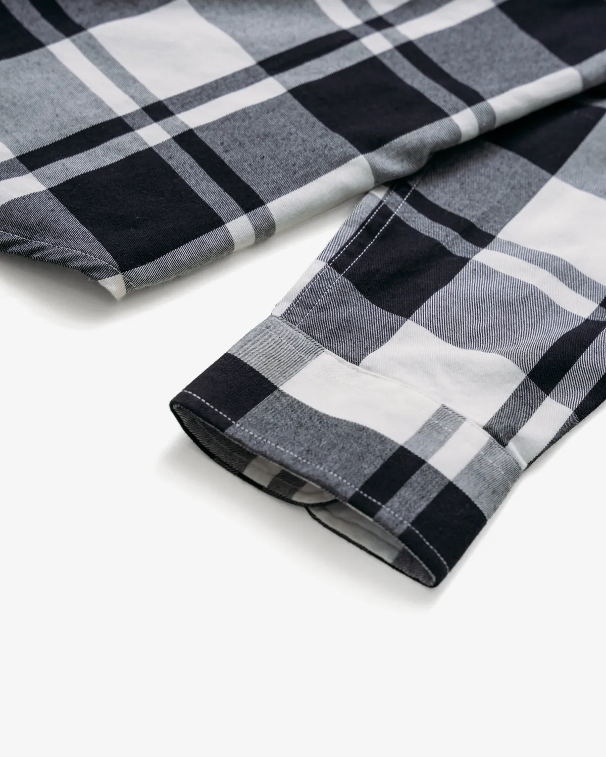 Schott NYC SPSH2 rutet skjorte svart flanell