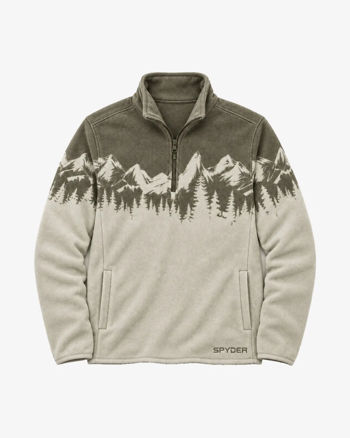 Spyder Print Sherpa quarter-zip fleece polar mønstret