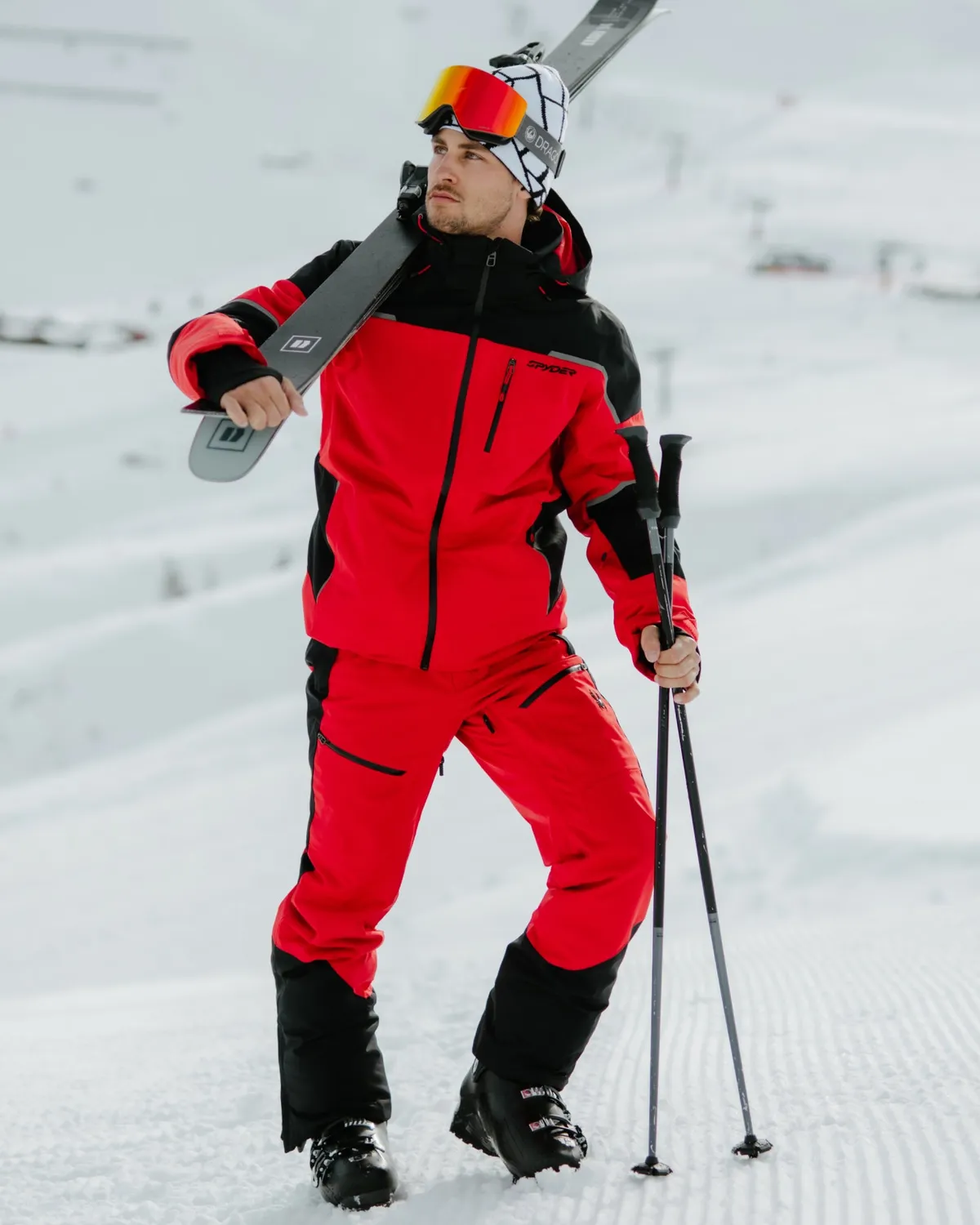 Spyder Propulsion skibukse herre spyder red stretch
