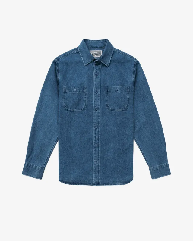 Schott NYC SH2534 denimskjorte Indigo