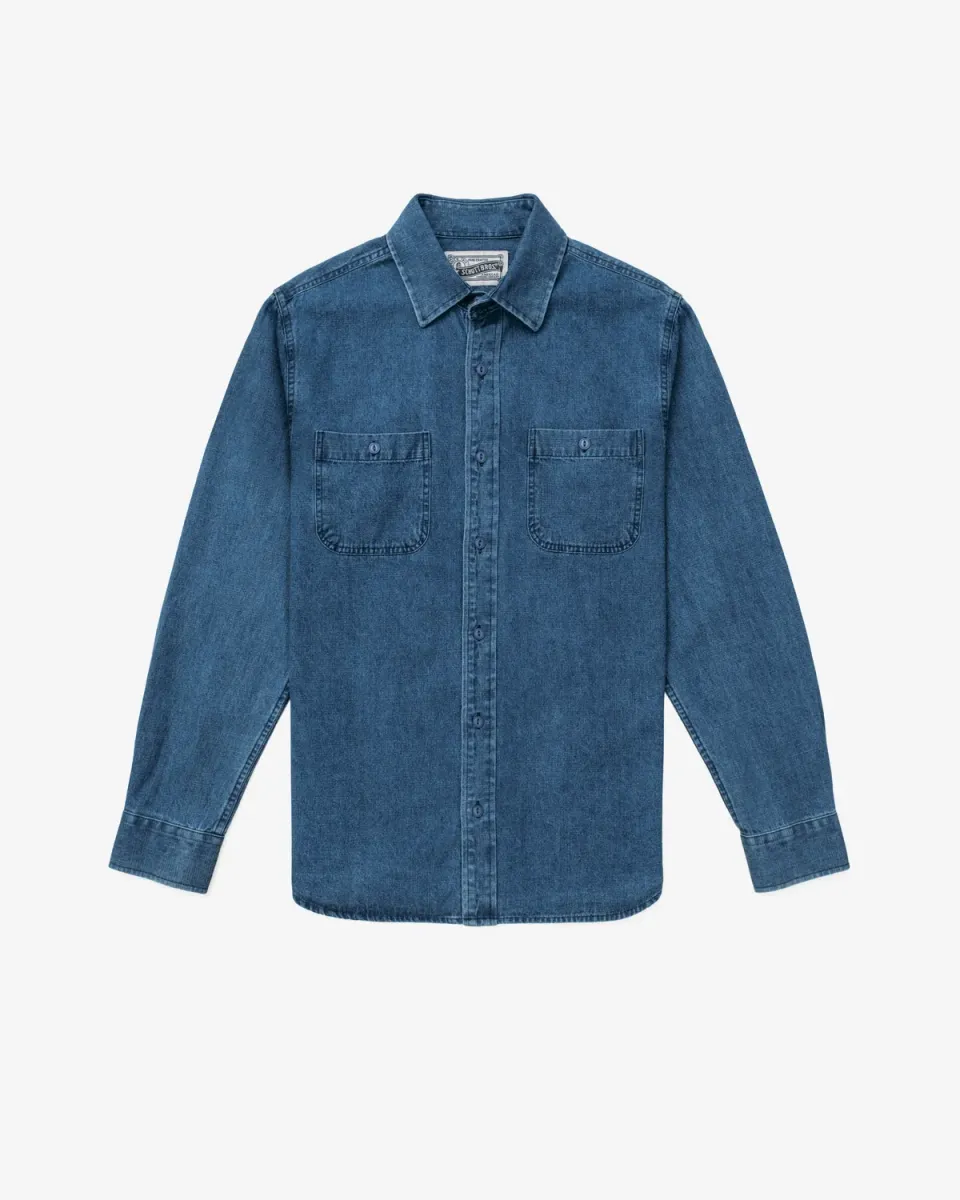 Schott NYC SH2534 denimskjorte Indigo