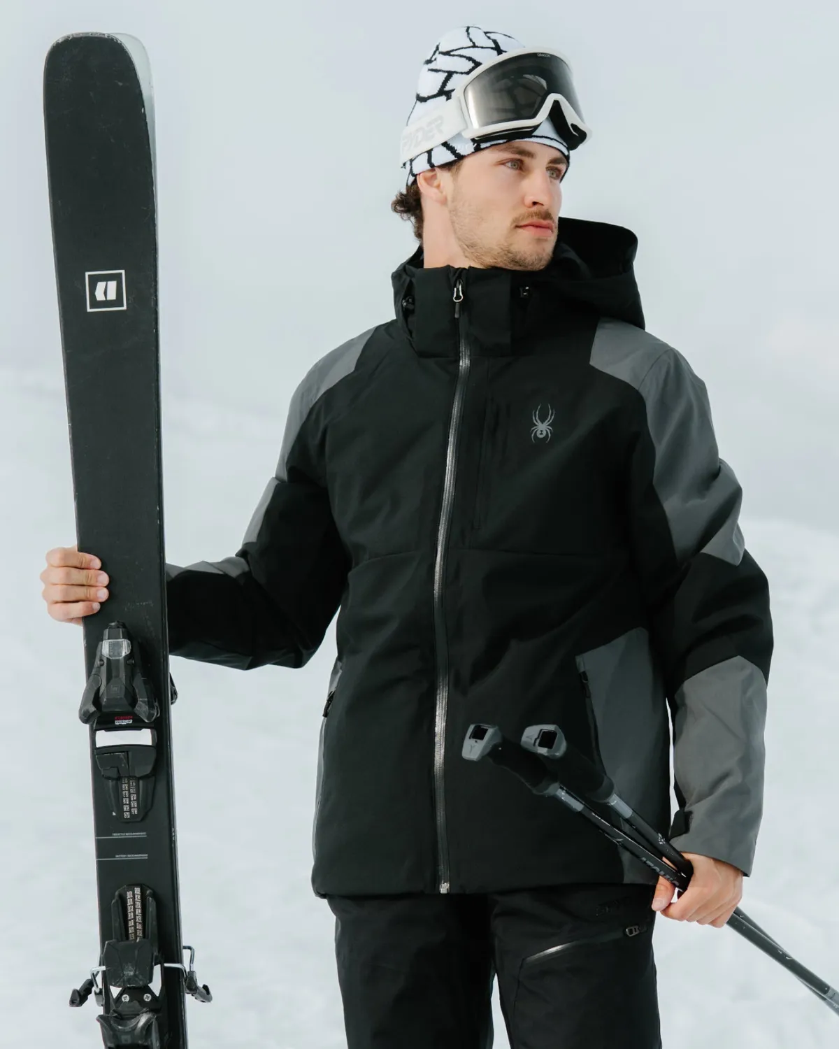 Spyder Davos skijakke herre Mocha 30K vanntett
