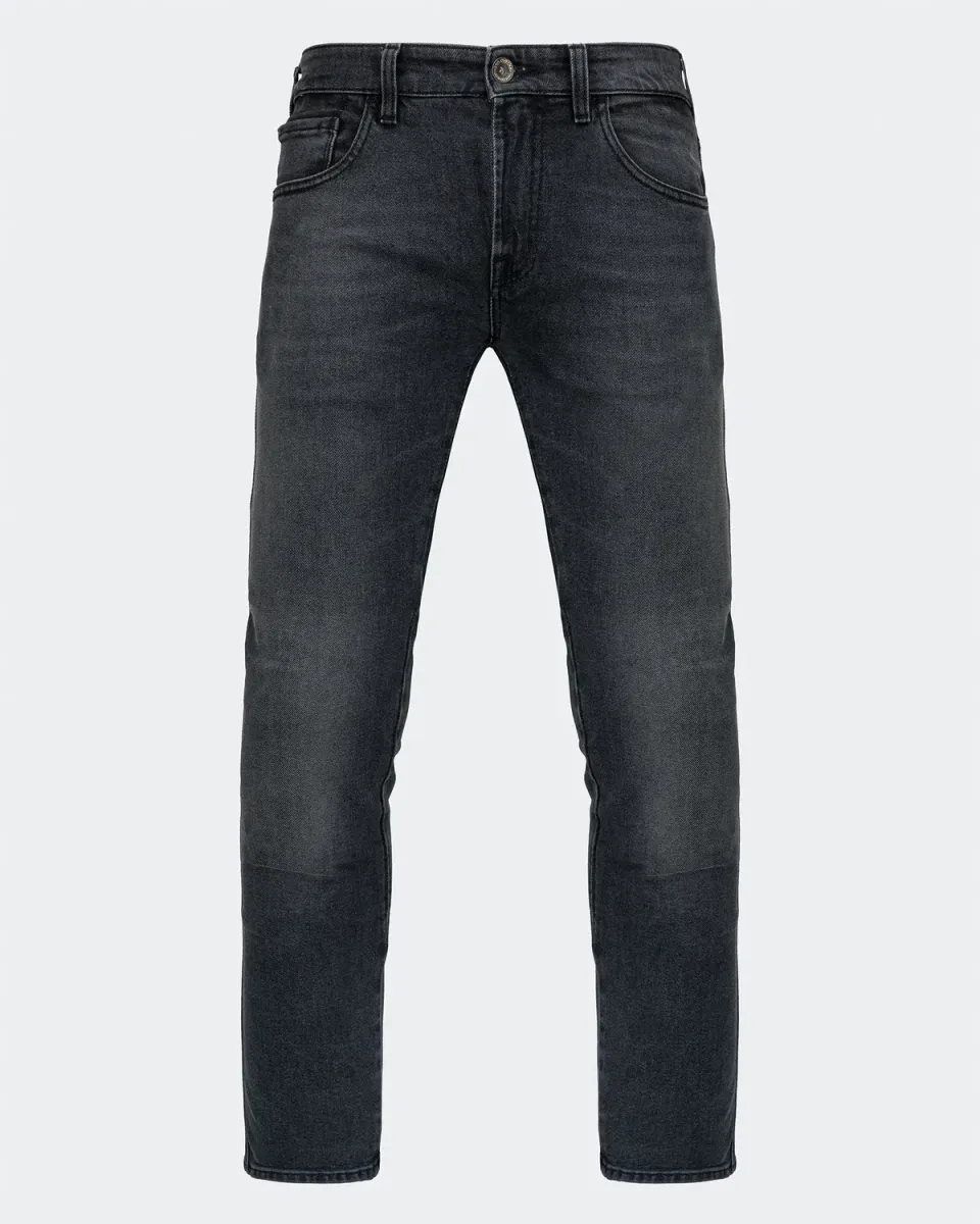 Rokker Wheeler Grey motorsykkeljeans grå stretch