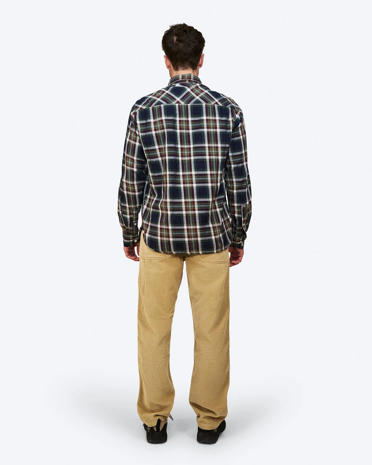 The Mountain Studio G-10 Button Down flanellskjorte Sky Captain rutete