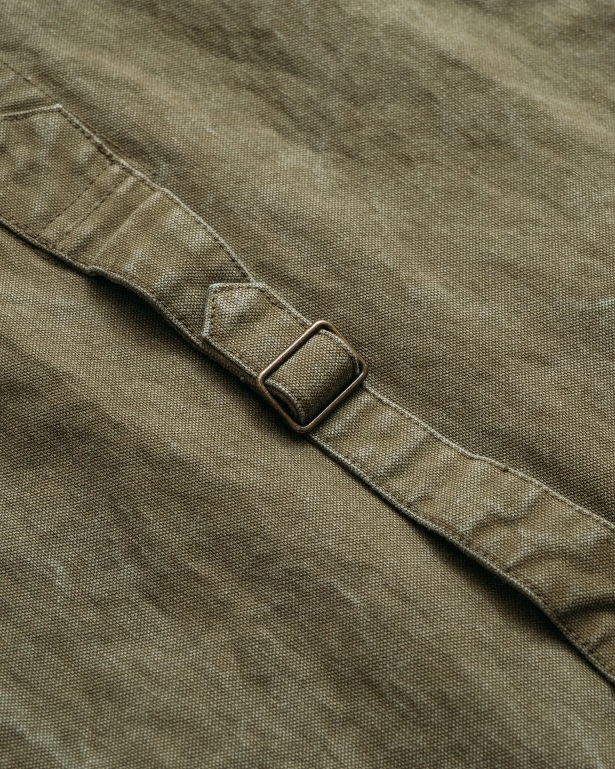 Schott NYC 8530V vest oliven canvas 5 lommer