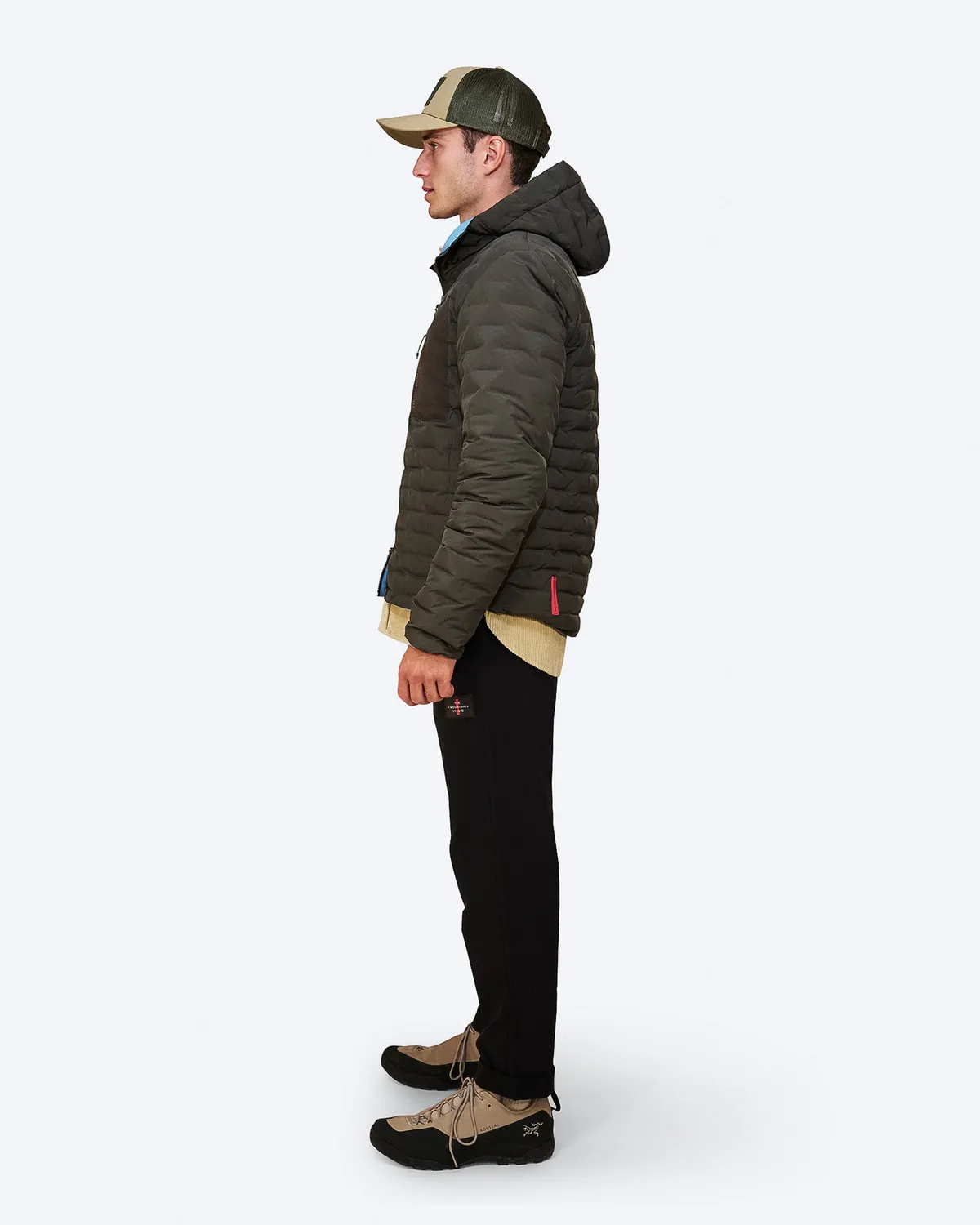 The Mountain Studio D-3 RL dunjakke herre Peat-Niagara vendbar