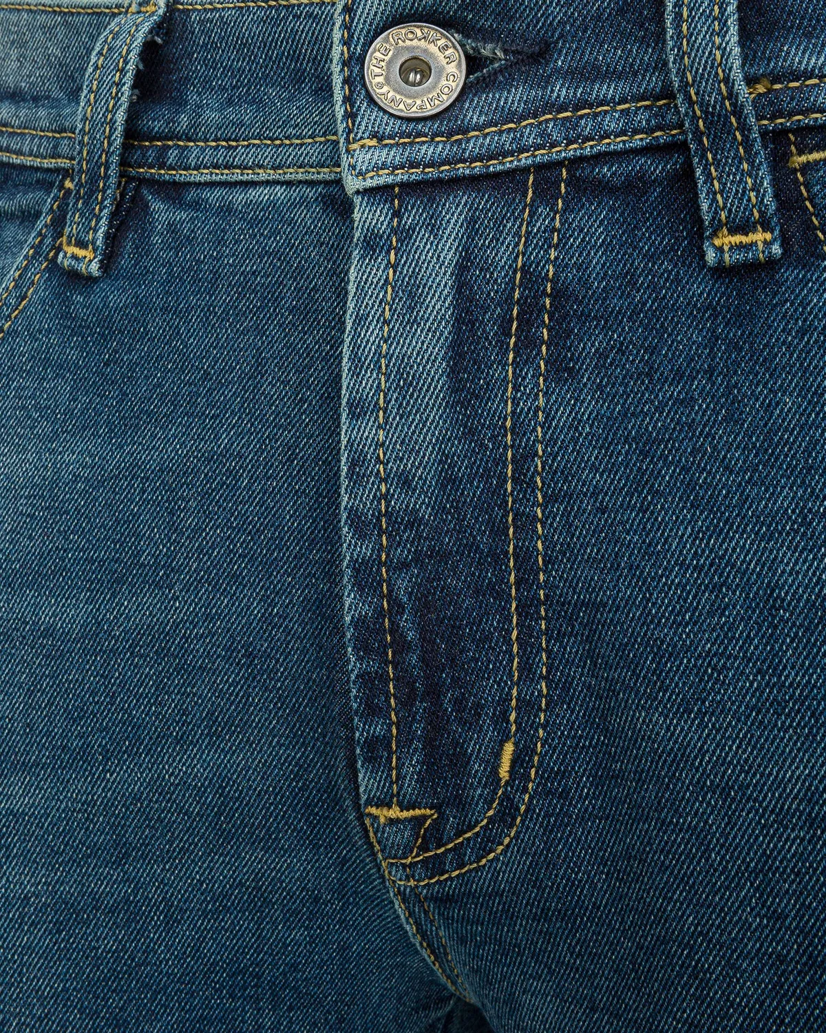 Rokker Hunter motorsykkeljeans blå straight AA