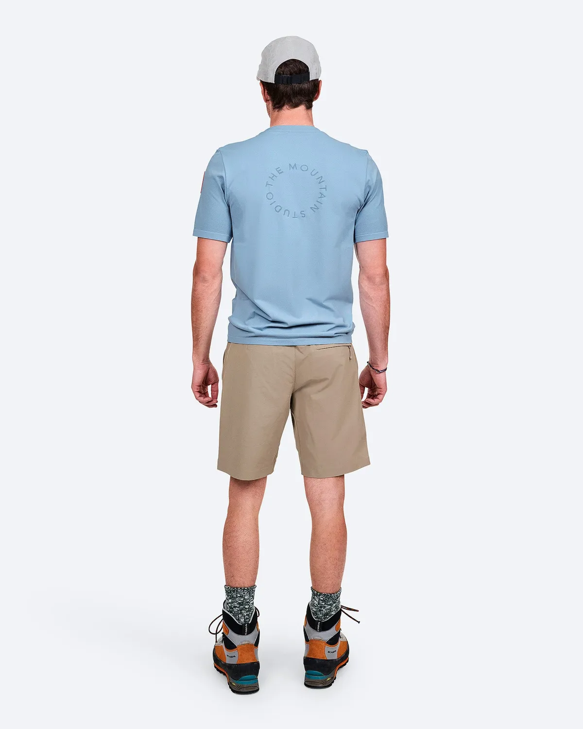 The Mountain Studio T-9 t-skjorte Dusty Blue fukttransporterende