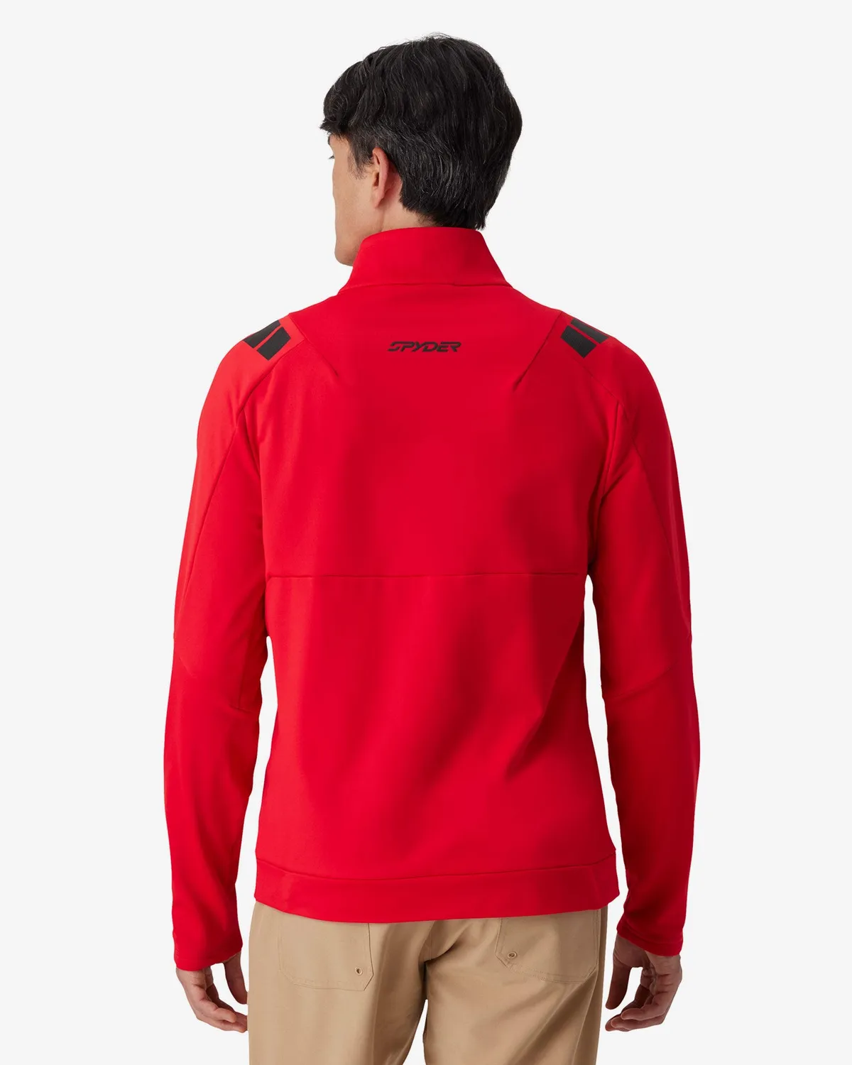 Spyder Speed Fleece herre Spyder Red – quarter zip