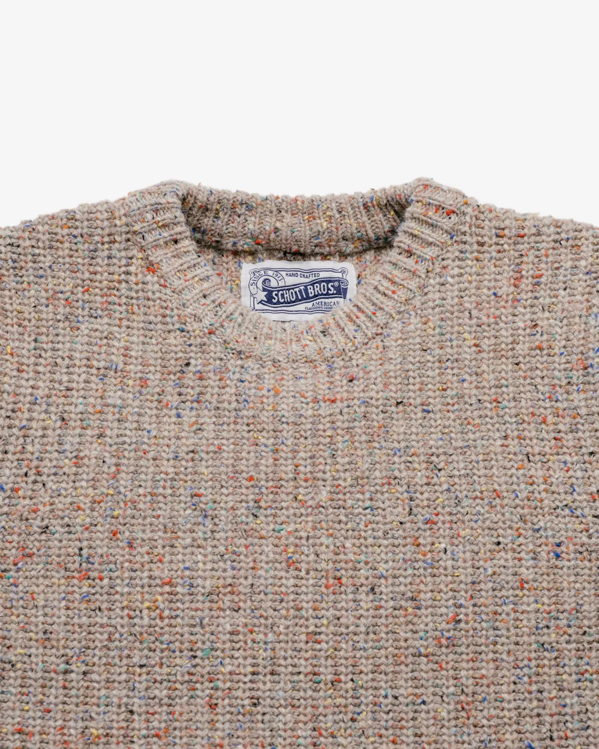 Schott NYC SW2354 ullgenser beige ullblanding