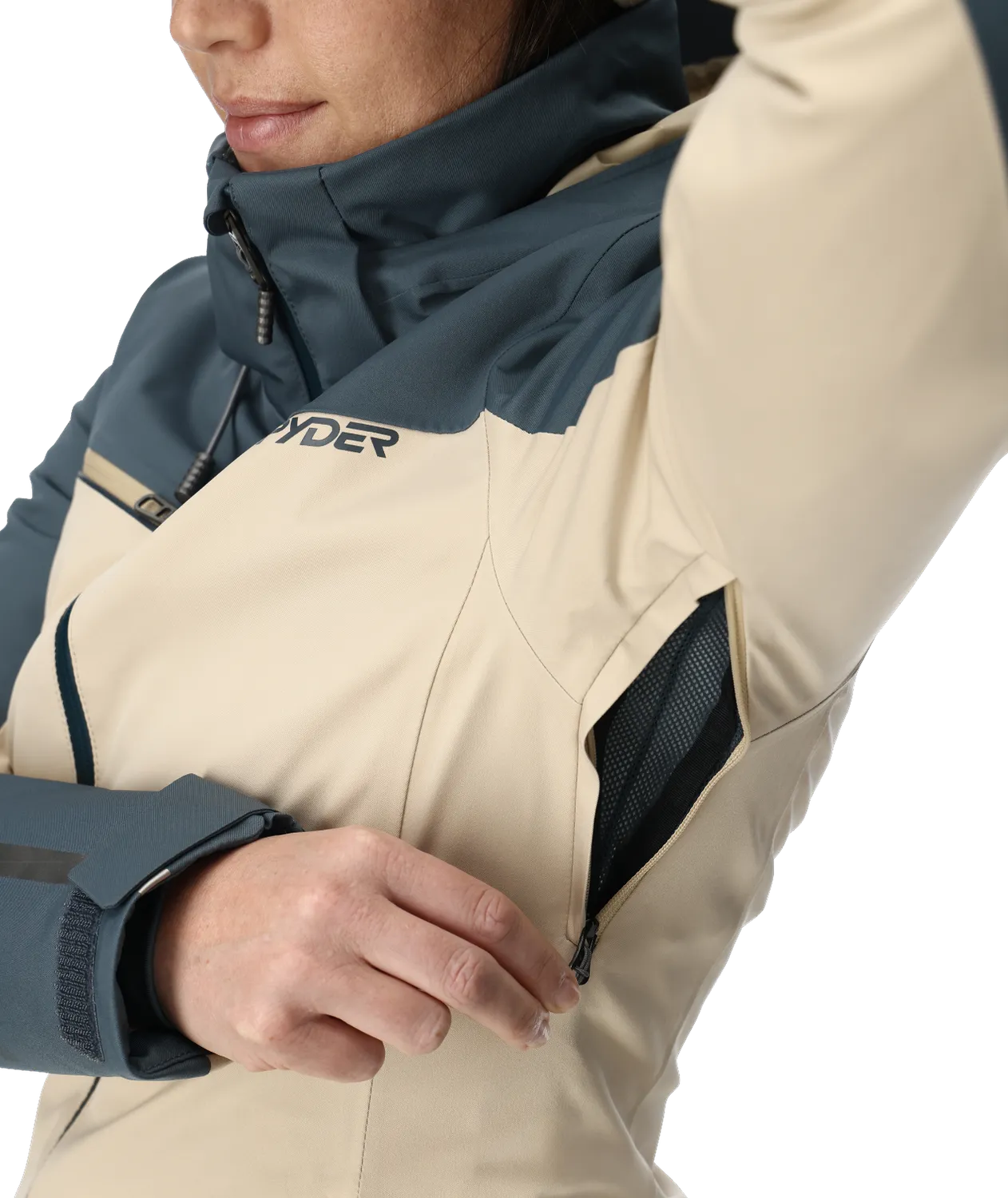 Spyder Titania skijakke dame Sand 30K vanntett